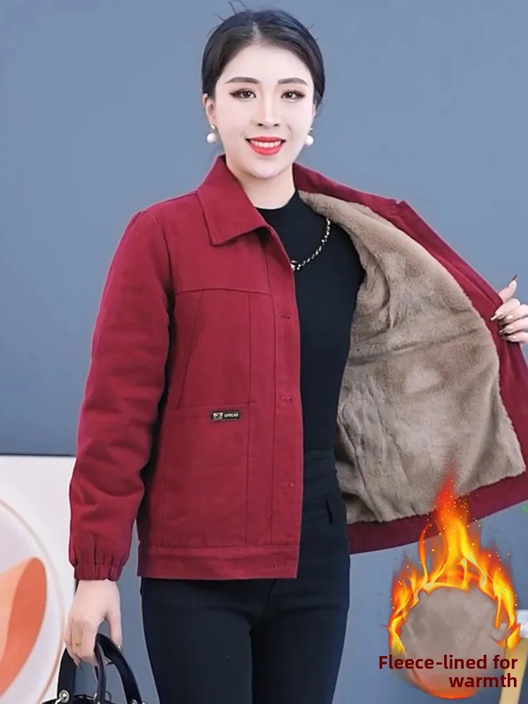 Casual Thiened Fce doublé ort Jaet femme Faion Design polyvalent vêtements d'extérieur d'hiver Sli Top Quali matériel