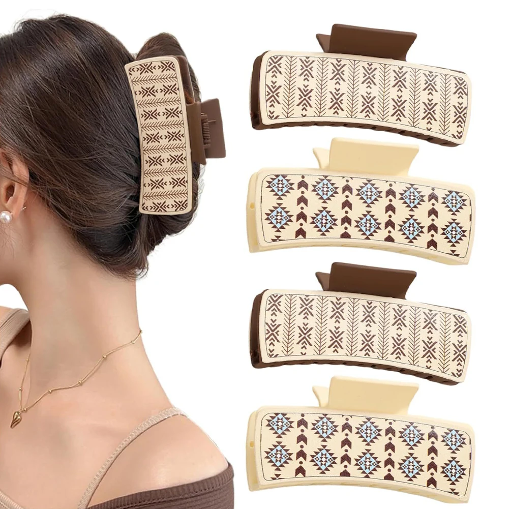 

Vintage Beach Hair Claw Lightweight Hair Barrettes Clips For Working Cooking