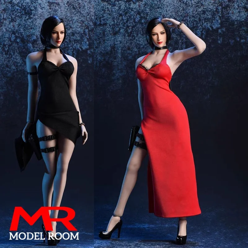 

vstoys 18XG14 1/6 Scale Female Hanging Neck Long Skirt Evening Dress Clothes Model Fit 12'' Female Soldier Action Figure Body