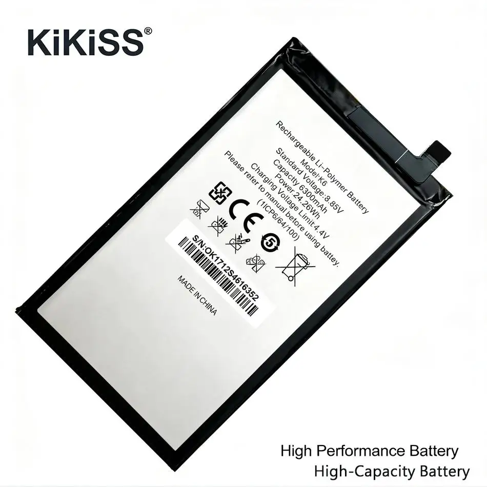 

Надежный аккумулятор для мобильного телефона Oukitel K6, 6300 мАч