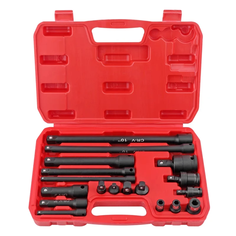 

18Pieces Drive Tool Accessory Set Includes Socket Adapters Socket Extension Bar Swivel Universal Joints Impact Coupler