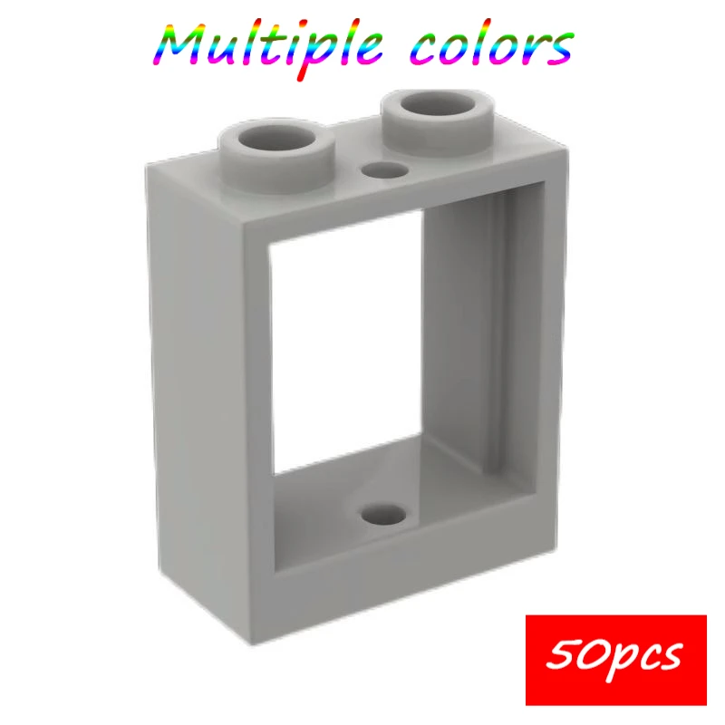 

MOC 50 шт. 60592 окно 1x2x2 плоская передняя часть строительные блоки комплект дом кирпичи частицы головоломка идея игрушки дети подарок на день рождения и Рождество