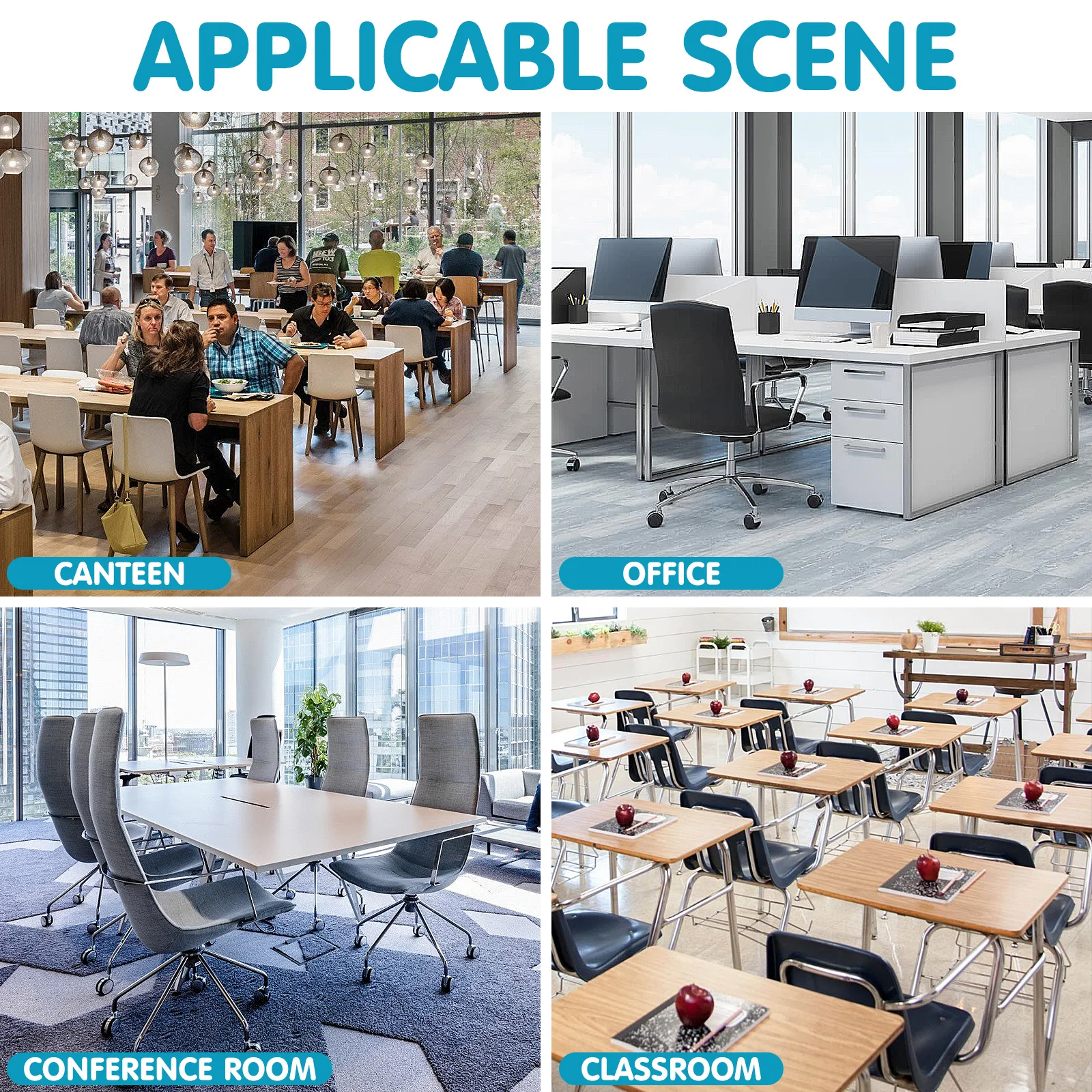 3 pezzi di divisorio per area desktop, trasparente, antiurto, protezione da starruzzo per scrivania, foglio di protezione per barriera da appoggio portatile