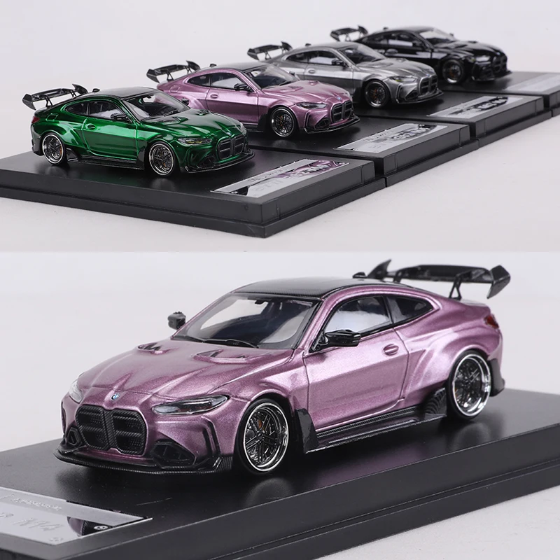 MJ 1:64 G82 M4 Alloy Model Car Simulation alloy casting car model toy collection display piece view 2