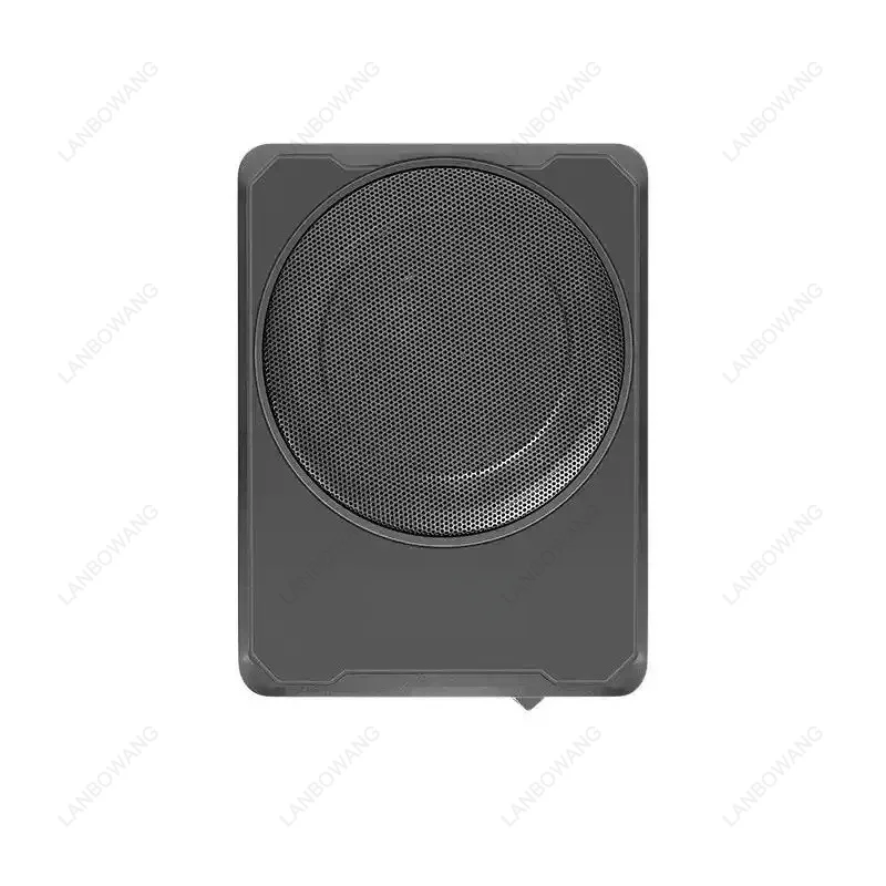 Pure Active Car Subwoofer, 12/24V Under-Seat Slim Heavy Bass Audio with Built-in Amplifier for Truck