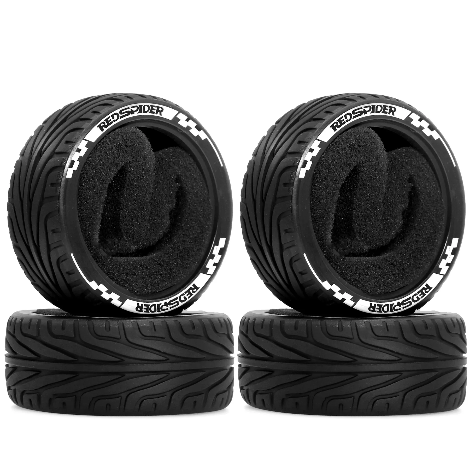 1/10 4 Stück RC On-Road Drift Racing Car Metallfelge Radnaben Reifen für HSP HPI Sakura Tamiya Kyosho