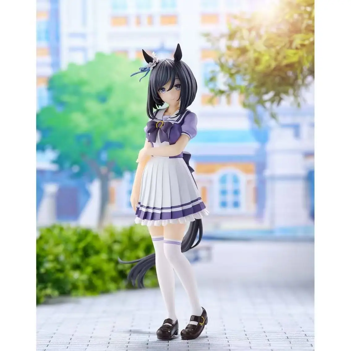 ในสต็อก Bandai Umamusume: Pretty Derby Eishin Flash Air Groove 17 ซม.Original Action อะนิเมะรูป Pvc ชุดเครื่องประดับของเล่นของขวัญ