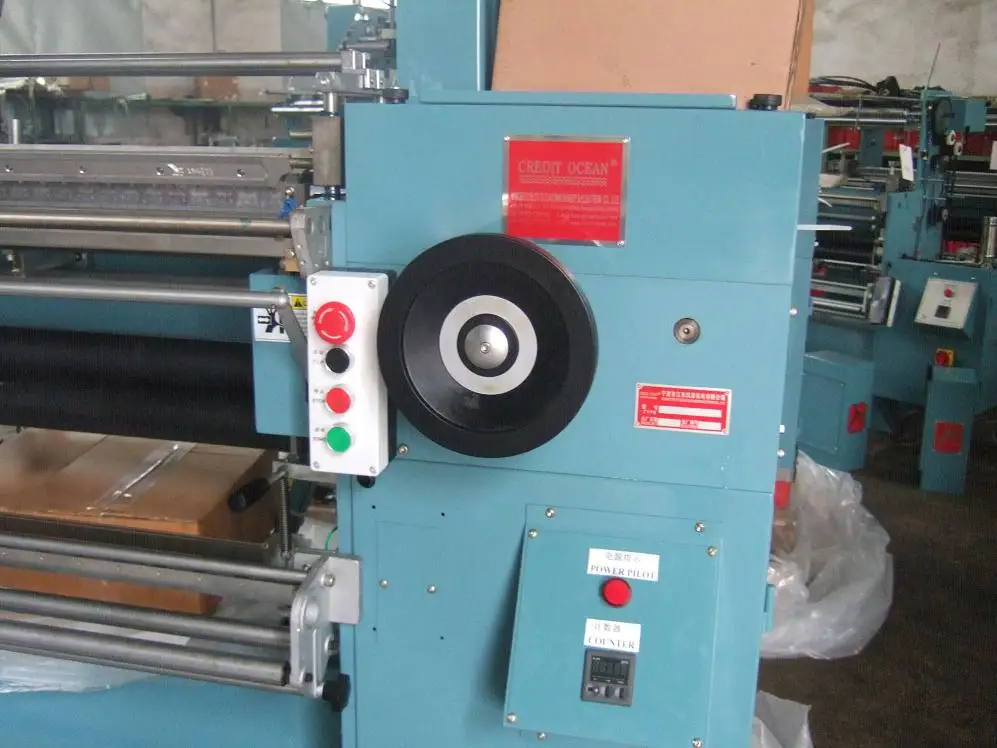 762/B3 Macchina per uncinetto elastica ad alta velocità Macchina per cintura elastica blu per macchina per vestiti per la stampa su elastici Warper