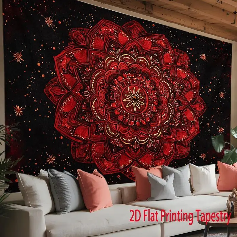 VIKAMA Planet Jellyfish Blacklight Tapestry, Neon Space Bohemian Wall Hanging for Bedroom Living Room Large Galaxy Decor