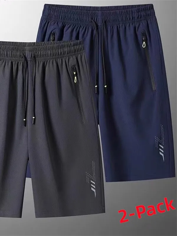 

Ice Silk Summer orts Men's Casual Sports Thin Loose Large Size Qui Dry Five Beach ort Pants Cool Feeling Straight Leg P...