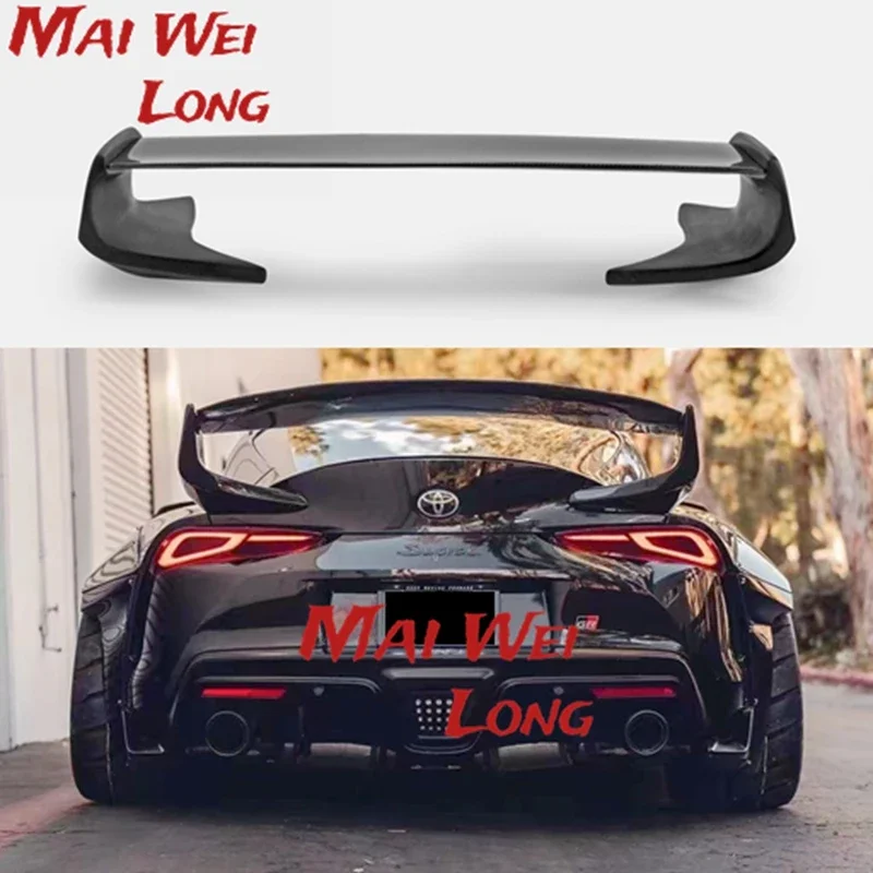 Rear Trunk Spoiler For Toyota Supra A90 2019 2020 2021 Carbon Fiber Material Glossy Carbon