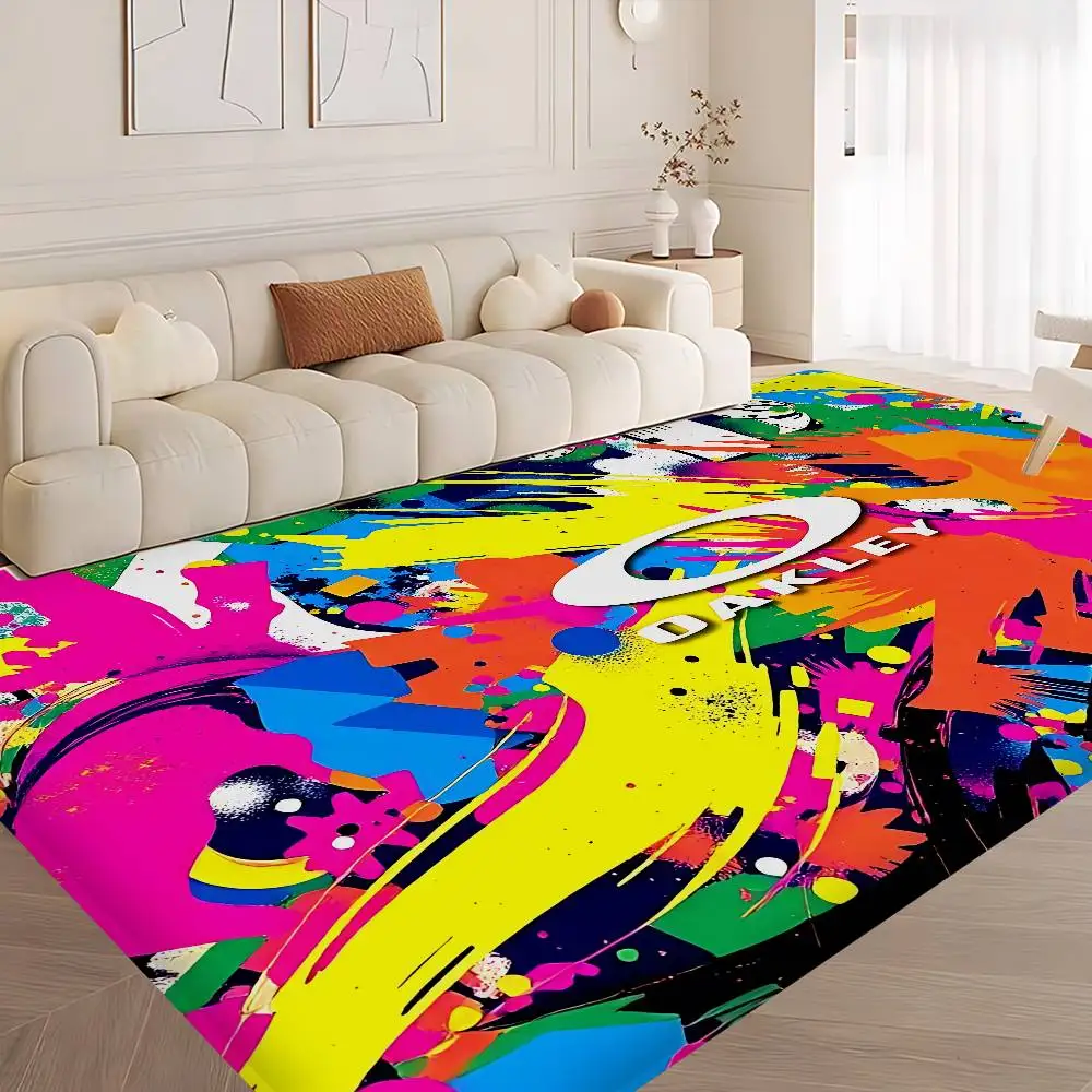 O-Oakleys Logo Floor Mat INS Style Soft Bedroom Floor House Laundry Room Mat Anti-skid Household Carpets