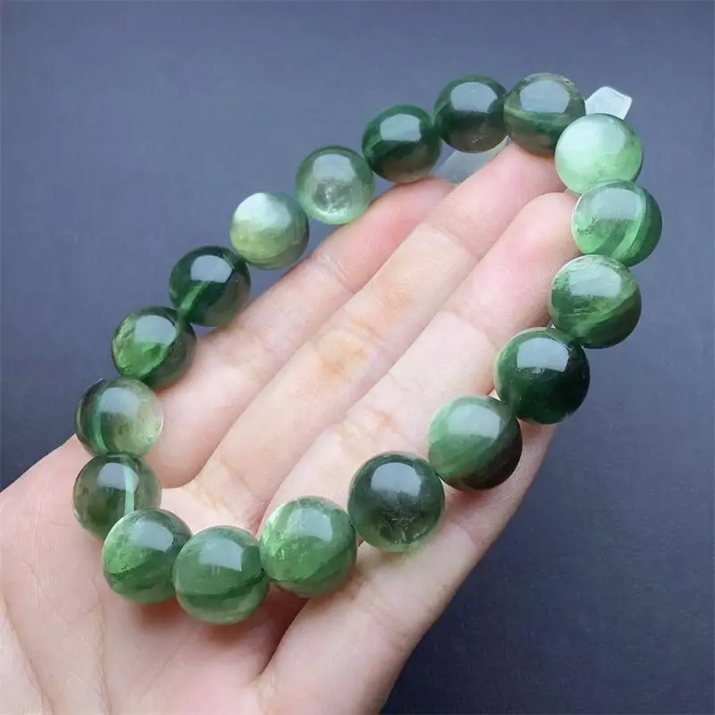 

10MM Natural Green Lepidolite Bracelet Handmade Women Healing Gemstone Crystal Strand Lovers Girlfriend Jewelry Gift 1PCS