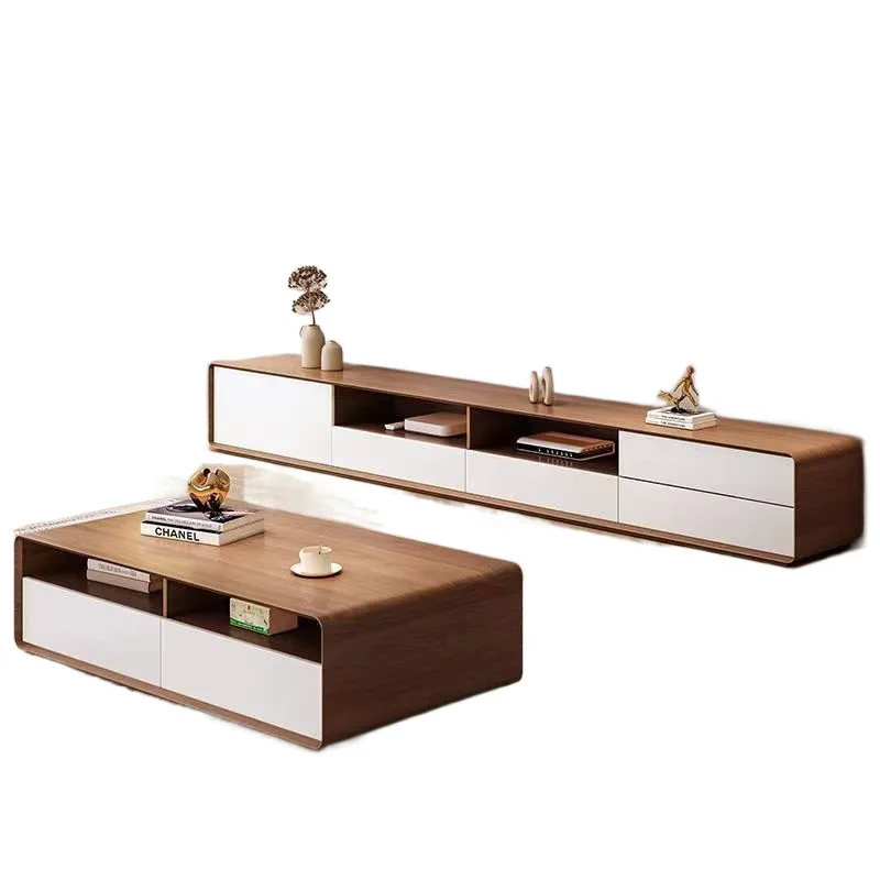 

Шкаф под телевизор, журнальный столик, комбинированное хранилище, простой размер, шкаф под телевизор для квартиры, орех, гостиная, один