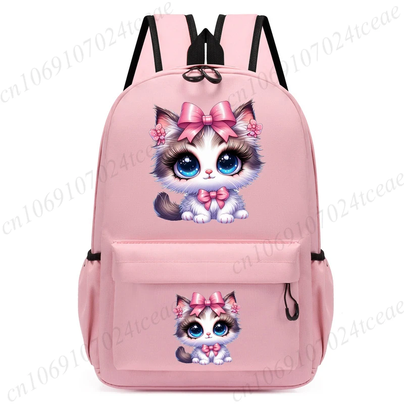 

Cute Kawaii Cat Anime Backpacks Student School Bag Cartoon Anime Kindergarten Backpack Children's Travel Bagpack Gift