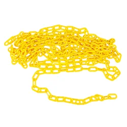 Chain Plastic Safety Barrier Yellow Links Hanging Block Uv Chains Resistant Belt Site Strap Stockroom Accessories Parking