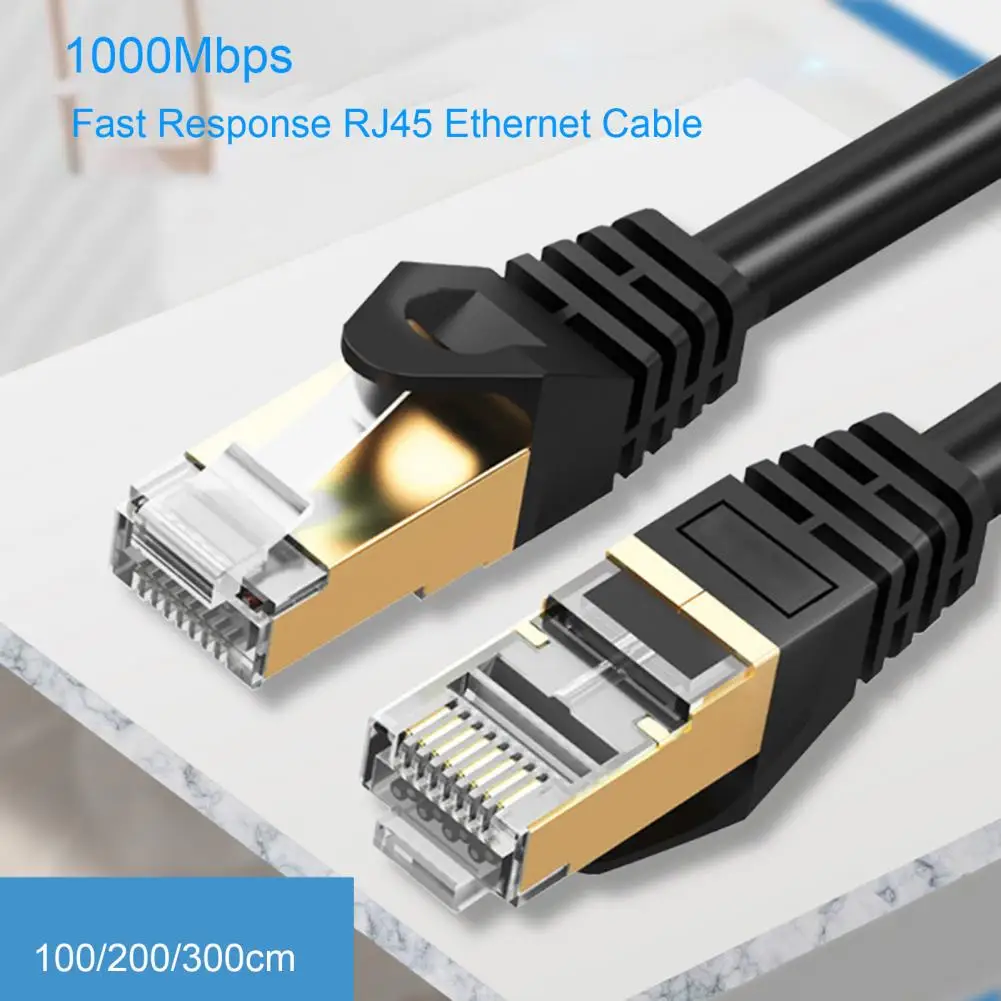 Resistente ao desgaste Cabo Ethernet, Cabo de rede portátil, Acessório de computador, Driver-free, Acesso à Internet, RJ45, Cat8, 10Gbps LAN