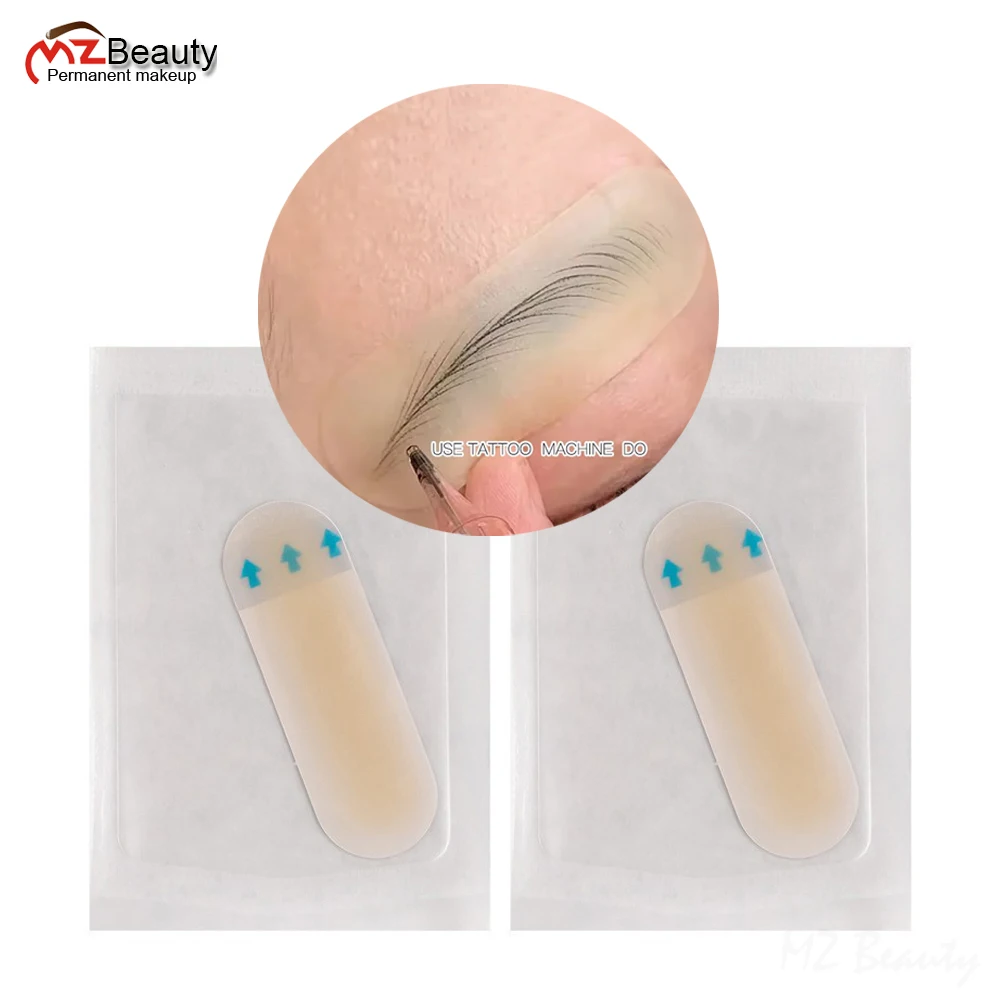 Transfer Eyebrow Skin Sticker Tattoo Real Operation Practice Permanent Silicone Tattoo Training Supplies  Eyebrow Protection