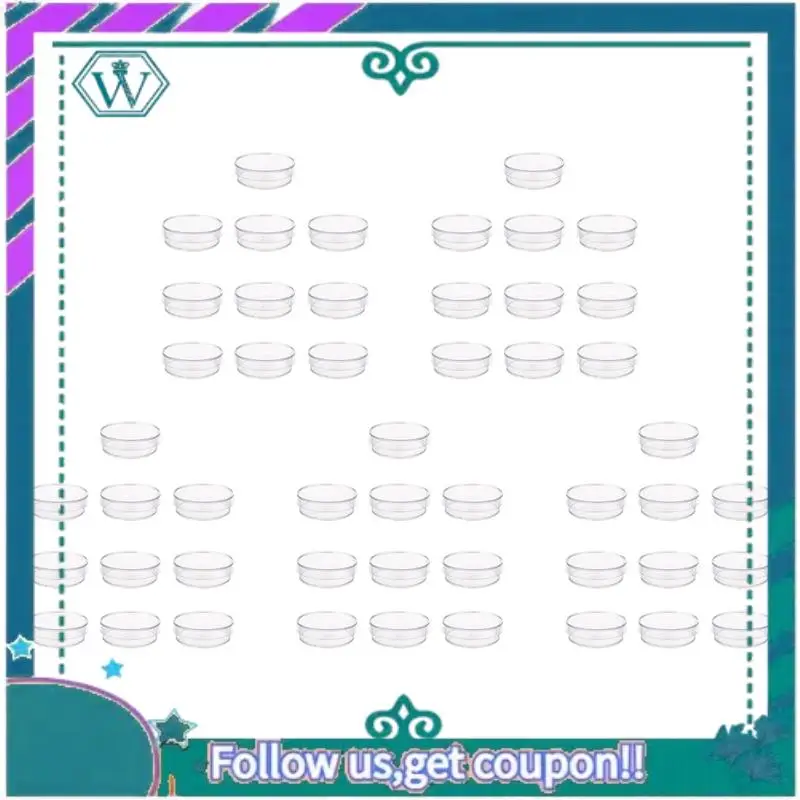 

A75Q-50 шт. Стерильные пластиковые чашки Петри 35 x 10 мм с крышкой для пластинчатых дрожжей LB (прозрачный цвет)