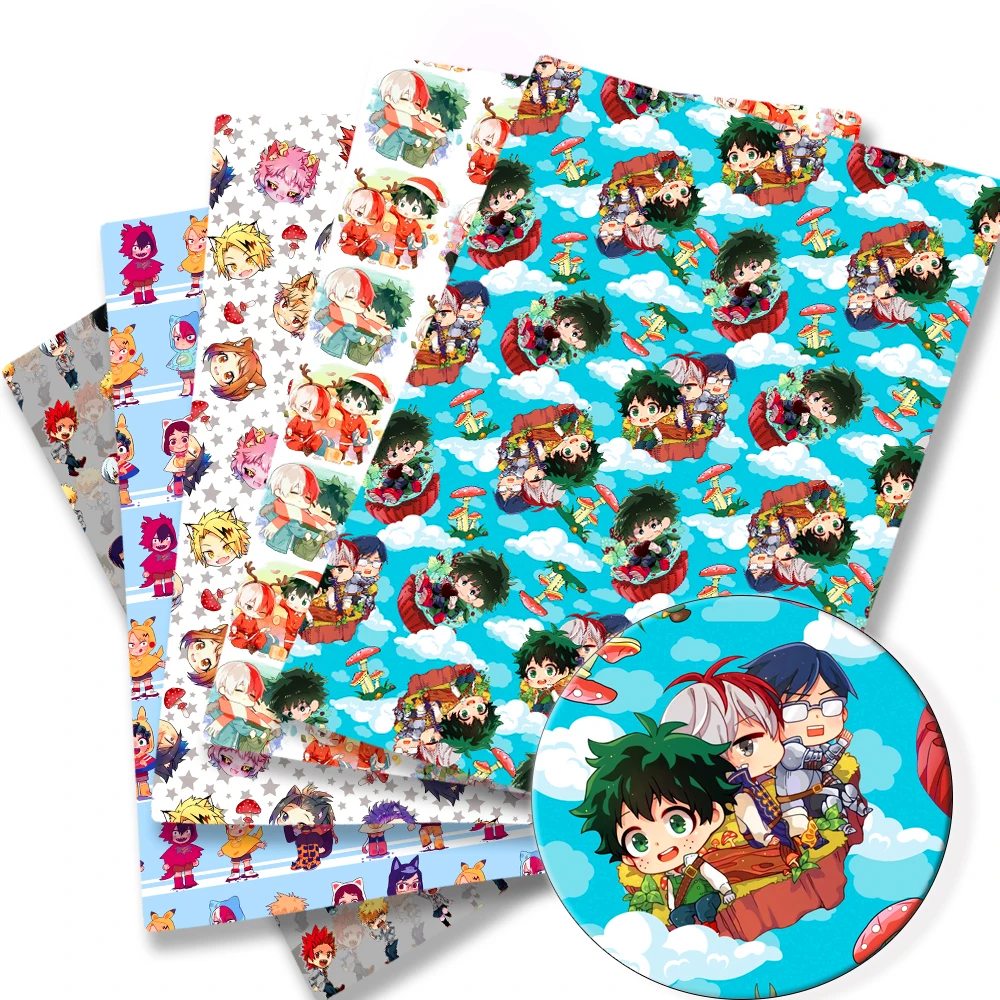 

my hero academia Fabric DIY140*50cm Handmade Sewing Patchwork Quilting Baby Dress Home Sheet Printed Fabric Sewing Kids Fabric