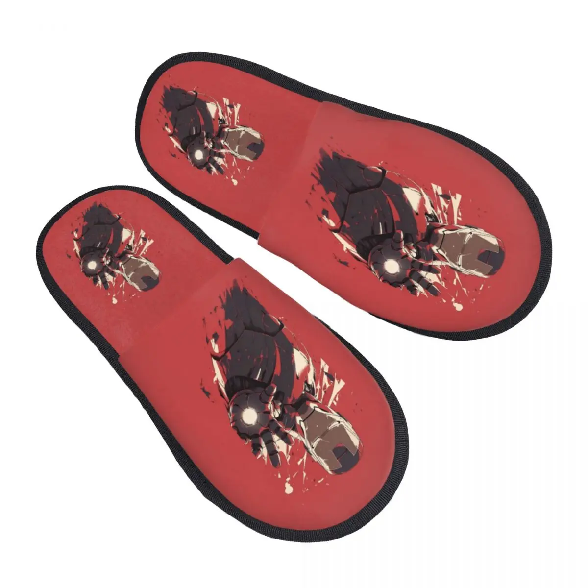 

Домашние тапочки «Железный человек» на заказ, женские мягкие тапочки из пены с эффектом памяти, анимационные тапочки без шнуровки в отеле