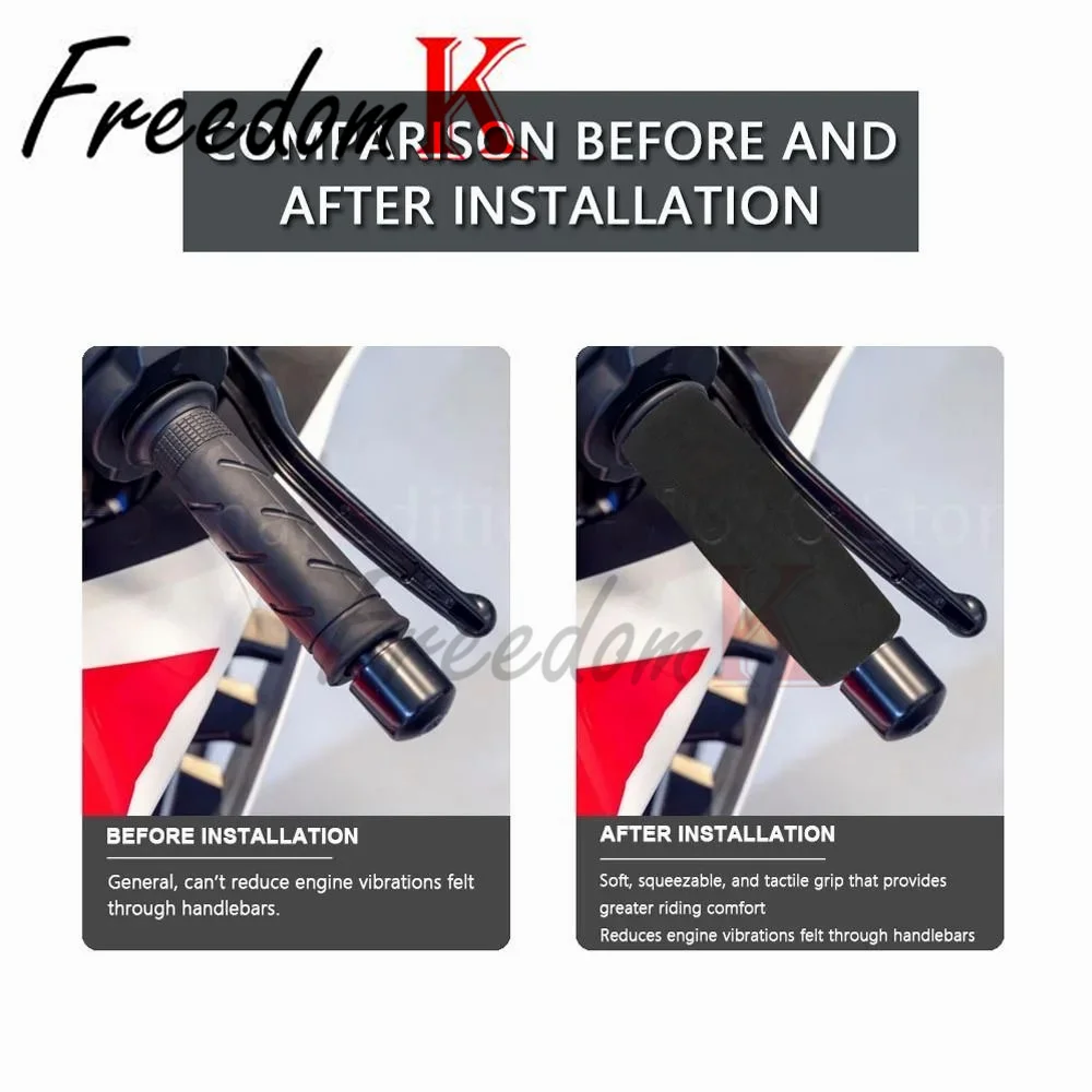 دراجة نارية القبضات الإسفنج المقود يغطي ل KYMCO AK550 / i DownTown XCITING X-Town K-XCT KRV RK اكسسوارات مقود قبضة