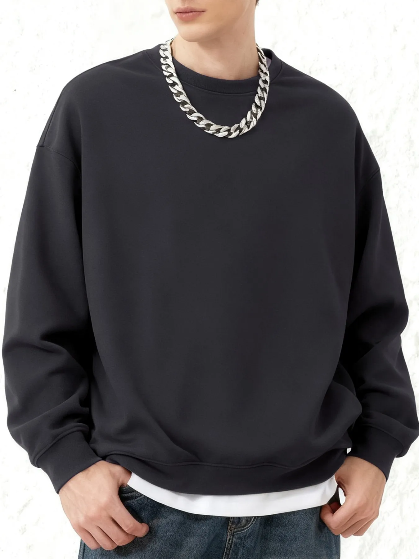 Thumbnail 2 - #53 Latest Mens Crew Neck Sweatshirts Offers
