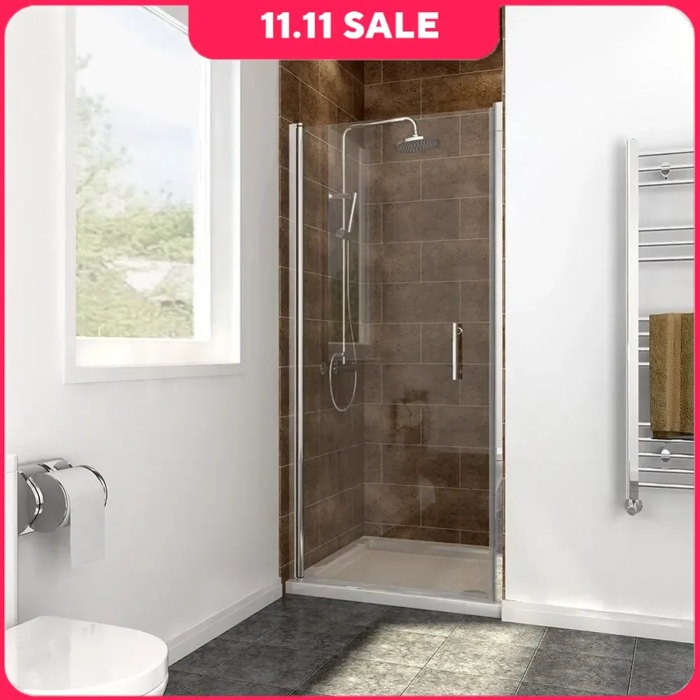 Shower Door, 29.5-31 in. W X 72 in. H Frameless Pivot Shower Door, Shower Door