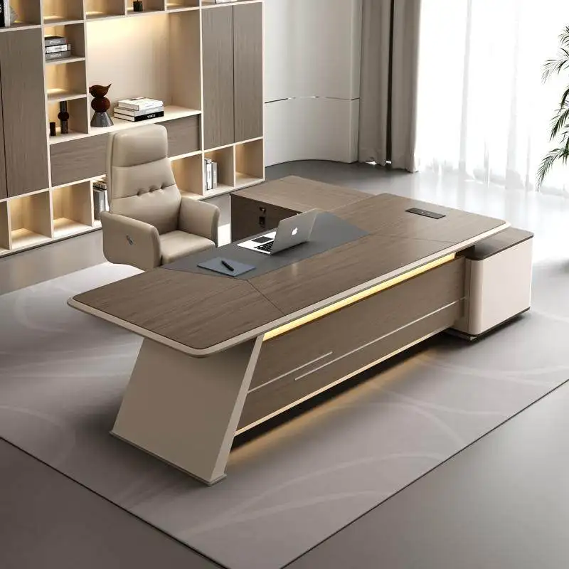 Drawers Wood Office Desk Desktop Organizer Modern Portable Executive Desk Gaming Corner Mesa Para Computador Office Furniture