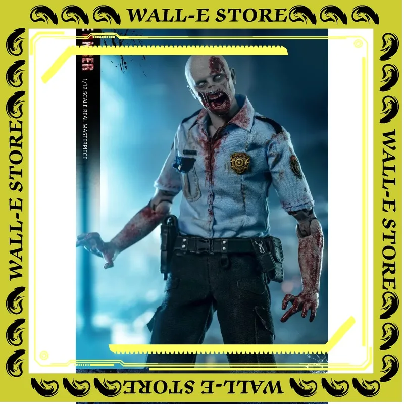 

In Stock Patriot Studio1/12 Horror Zombie Cop Soldier The Fallen Anger R.P.D. Depraved Officer Open Closed Mouth 6" Male Soldier