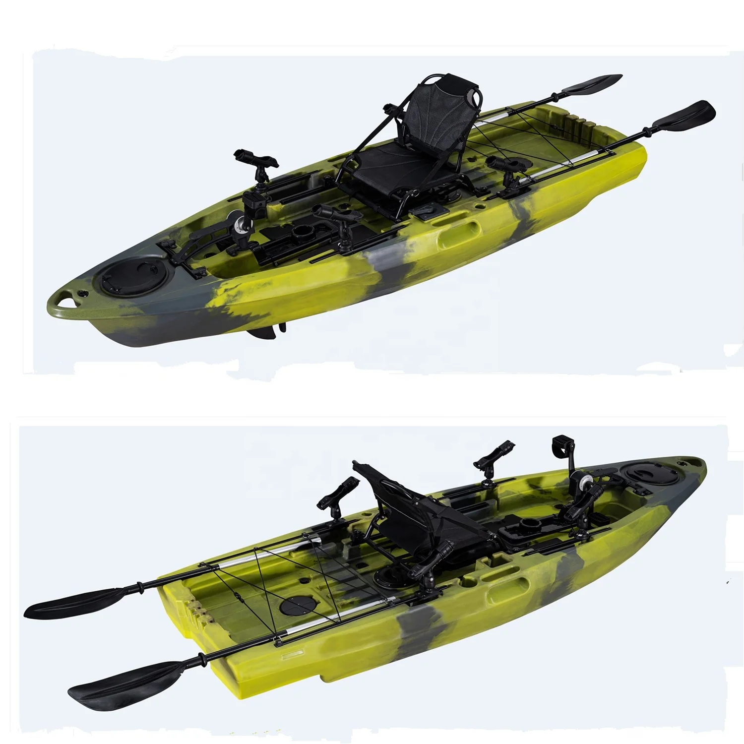 Popular Water Sports 2.9m One Paddler Pedal Fishing Kayak With Boat Accessories