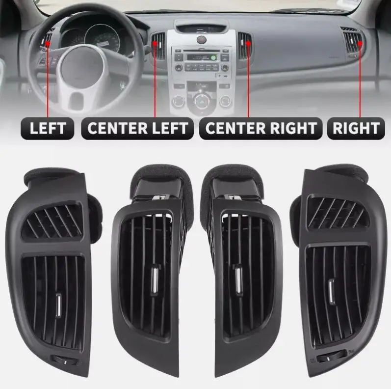 

Front A/C Air Vent Dash Air Conditioner Outlet For Kia Forte For Cerato 10-13 Replacement Car Accessories Interior Mouldings