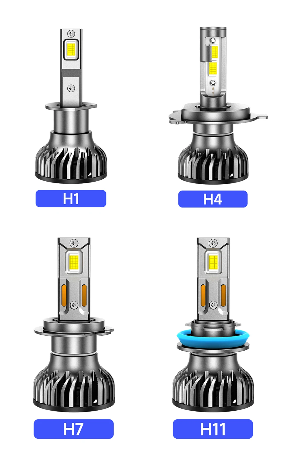 ZTZPIE Super Bright 6000K HB3 HB4 9005 9006 H1 H4 H11 Bulb Canbus Lamp 30 PCS CSP 9985 Car H7 LED Headlight Light 300W 30000LM
