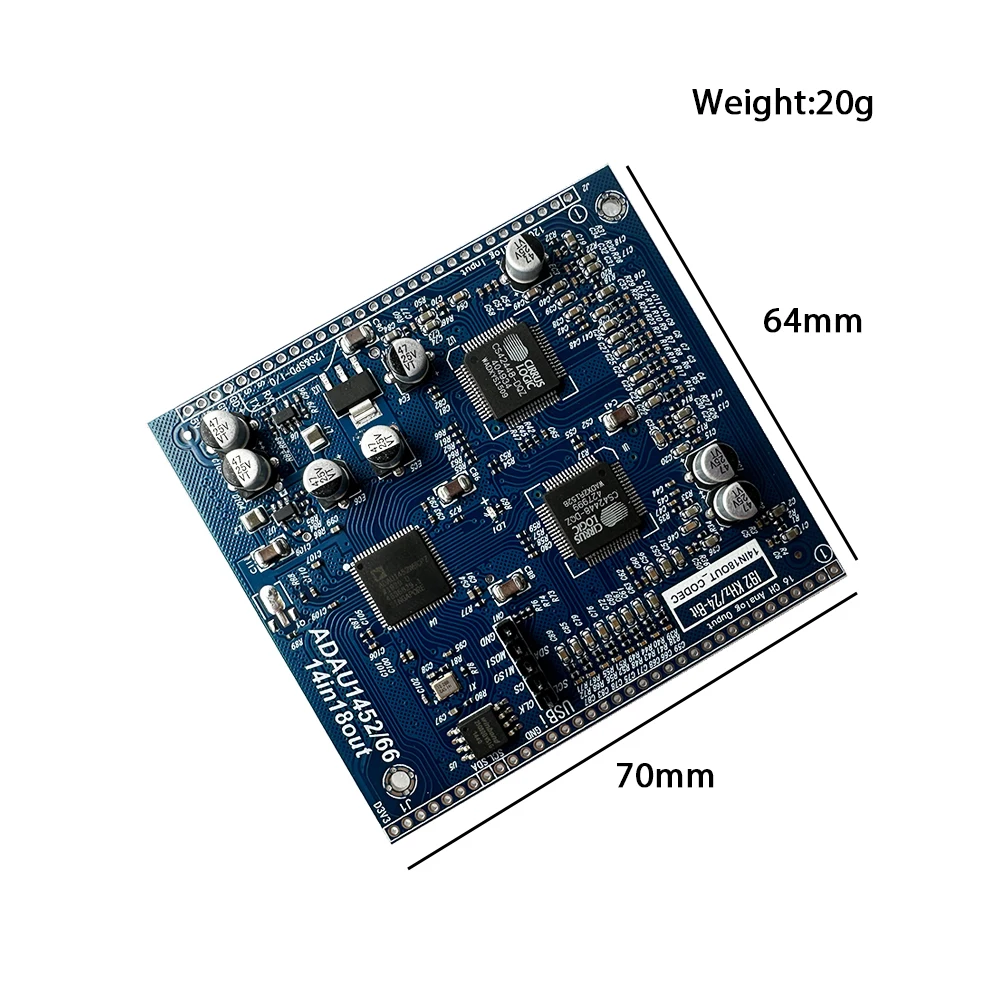 Adau1466/adau1452+cs42448 14 In And 18 Out Dsp Audio Decoding Module