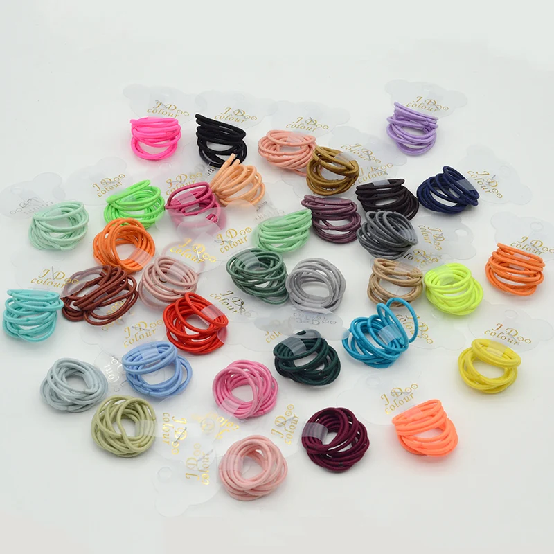 

200 шт. 2 мм * 7 см мини-детские эластичные резинки для волос, держатель для хвоста, нейлоновые бесшовные резинки для волос, большой палец, сделай сам, детские аксессуары для волос