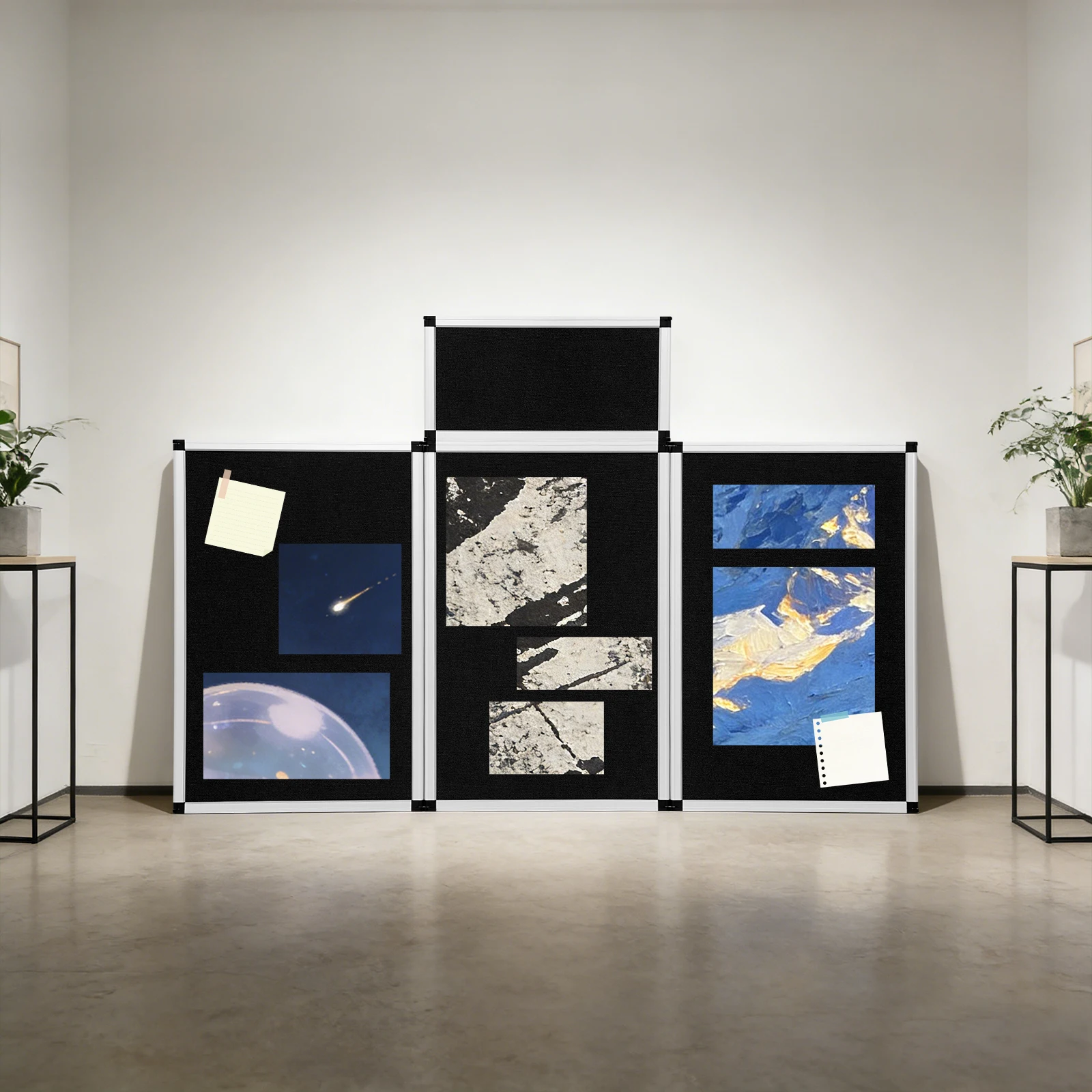 Tri-fold Presentation Board with Carry Bag Folding Trade Show Display Board for Exhibitions Shopping Malls Home Decor