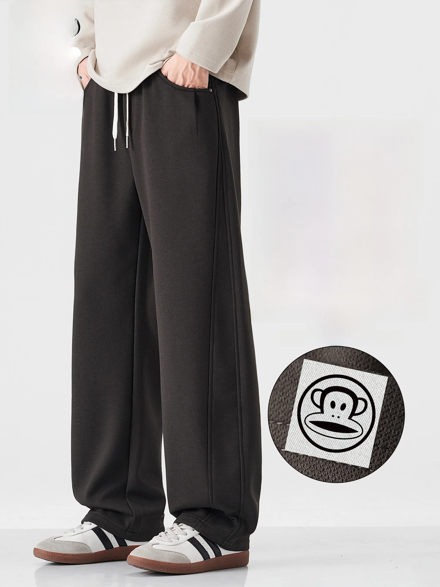 

Зимние теплые мужские спортивные брюки Paul Frank на флисовой подкладке, свободного кроя, удобные, для молодежи, модные