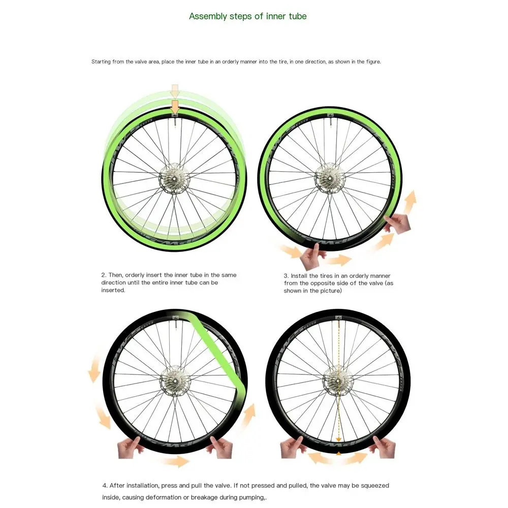 

700C 700 X 18 23 25 28 30 32 CYCLAMI Bike TPU Inner Tube TPU Material 45mm/65mm/85mm Bike Inner Tube Bicycle Accessory