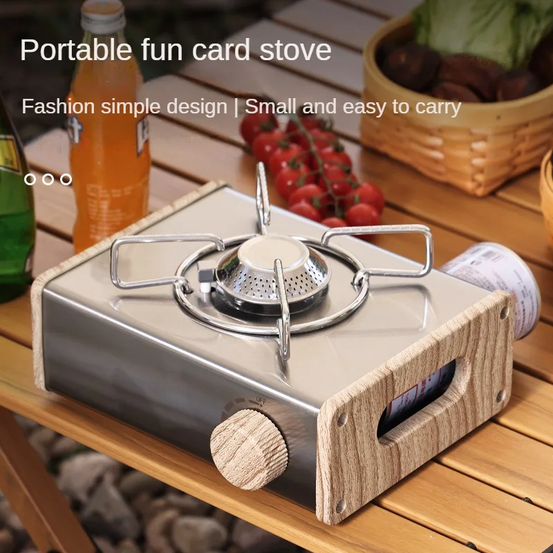 Outdoor Mini Cassette Stove Camping Portable Gas Stove Stainless Steel Cassette Furnace Gases Burner Camping Accessories