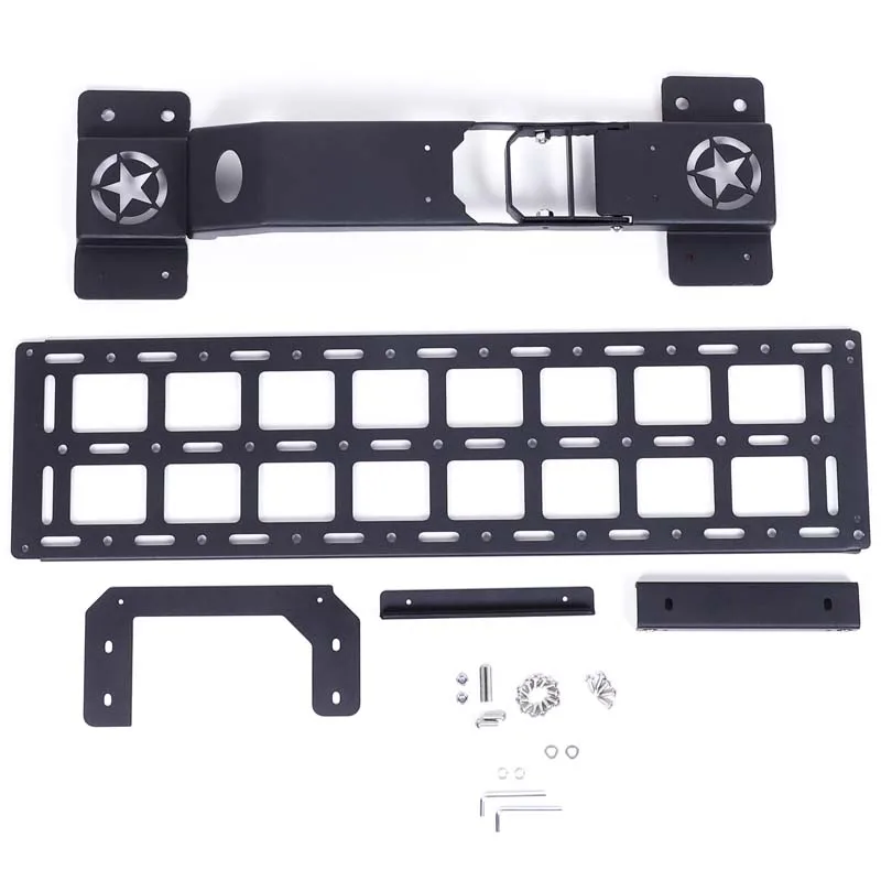 لاند روفر المدافع 90 110 130 الكربون الصلب باب السيارة للطي المفصلي خطوة القدم دواسة حامل سقفي السيارة خطوة الملحقات الخارجية #2