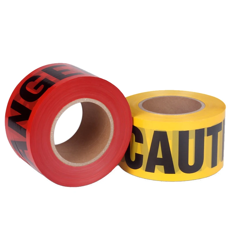 Wholesale 75mm 300m Custom Printed Yellow No Adhesive Caution Tape OEM Barrier Barricade Safety Marker for Crime Scene Warning