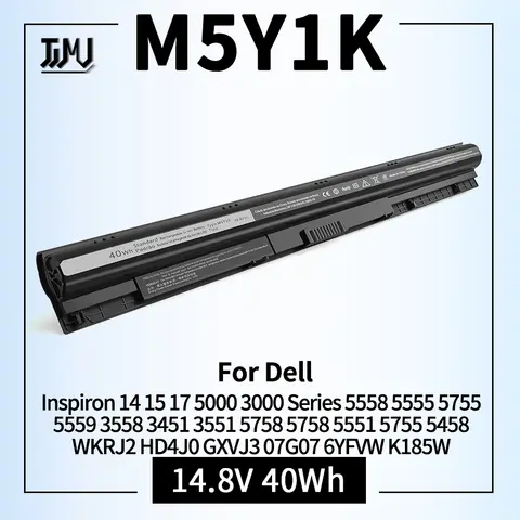 M5Y1K for Dell Inspiron 14 15 17 5000 3000 Series 5558 5555 5755 5559 3558 3451 3551 5758 5758 5551 5755 5458 WKRJ2 HD4J0 07G07