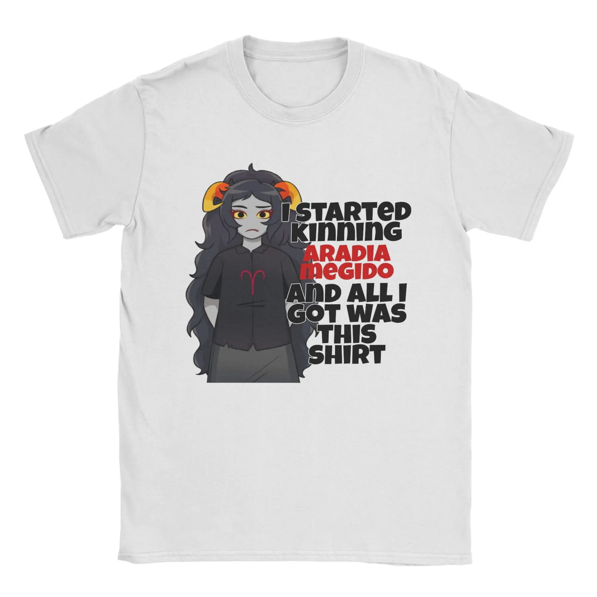 زوجين تي شيرت مانغا Homestucked Aradia Medigo كين تي شيرت الهيب هوب الصيف تي شيرت نمط ملابس علوية من القطن الخالص هدية