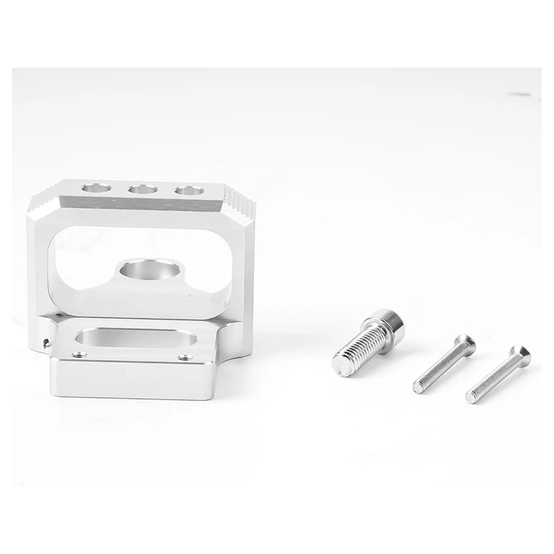 3 Port For MAC, AEM Boost Controller Solenoid Valve Mount Holder Bracket Kit CNC Billet Aluminum Silver