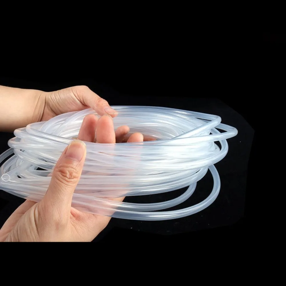 

1-метровый силиконовый шланг, высокотемпературный нетоксичный пищевой прозрачный шланг 2, 5, 6, 7, 8, 10, для крана, аквариумной садовой трубки