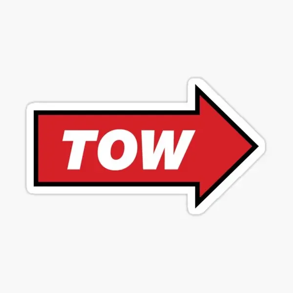 Red White Black Yellow Tow Arrow Stickers Wall Car Window Glass Motorcycle Vinyl Table PVC Off-road Decal Decorative Accessory