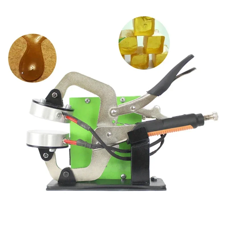 1PC Manual Rosin Press, 220V/110V Portable Double Aluminum Heating Press, Solvent-Free Pine Oil Extractor