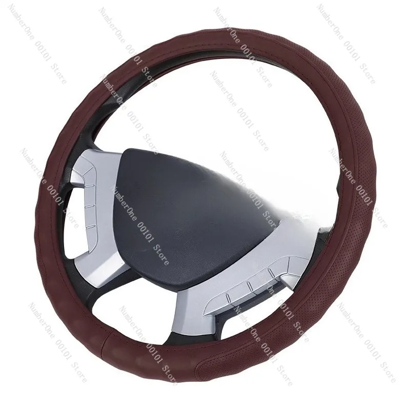 Durable Leather Dump Handle Cover Light and Medium Trucks,Anti-Slip Replacement Grip Handle with Long Lifespan Easy Installation
