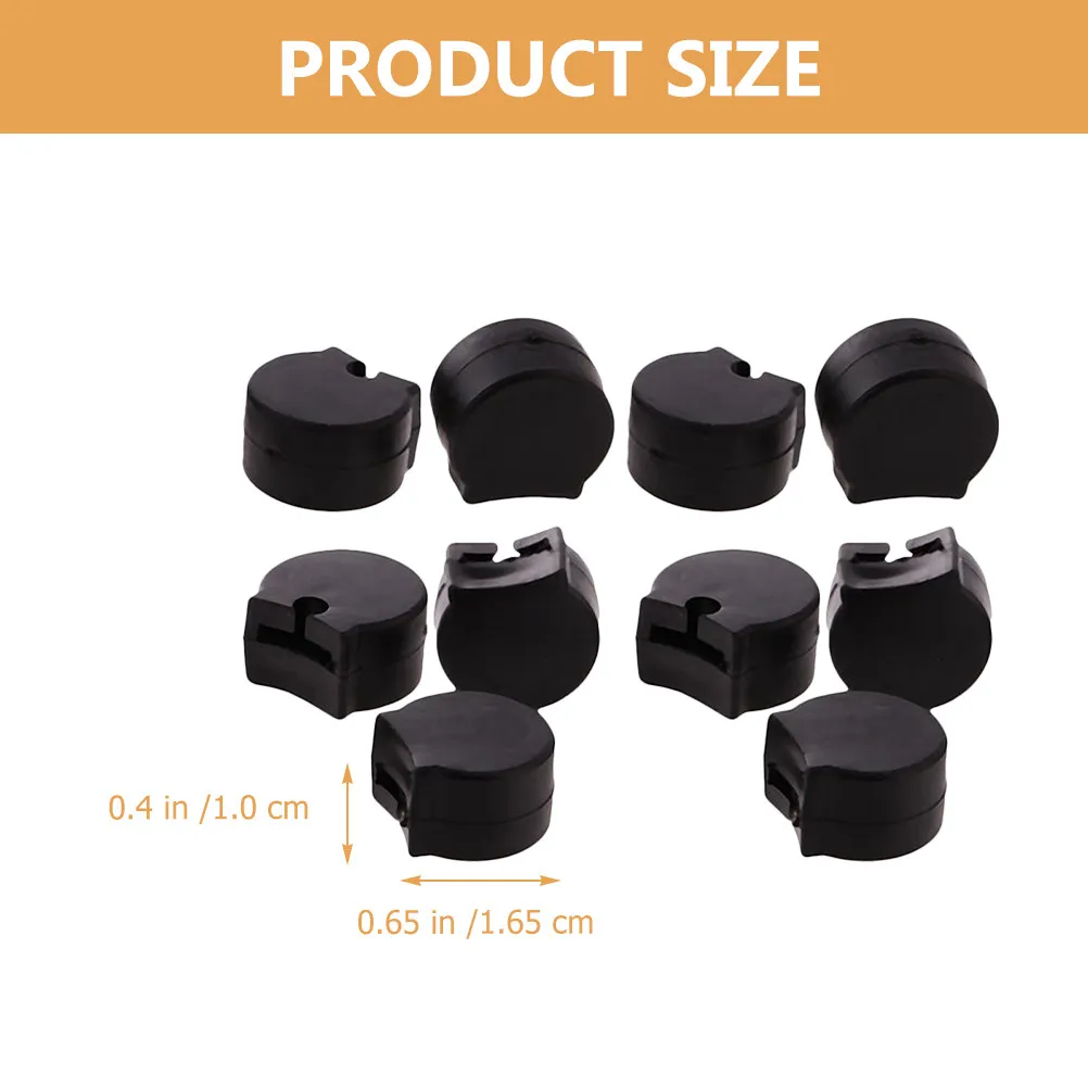 10Pcs Clarinet Thumb Rest Cushion High-Density Rubber Comfortable Finger Support for Clarinet Players Standing Walking Practice