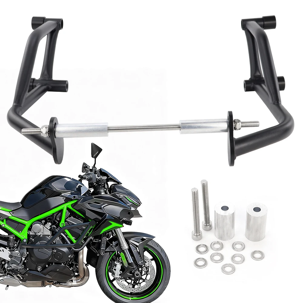 

For Kawasaki Z H2 /SE 2020 2021 2022 2023 Motorcycle Steel Stunt Crash Cage Engine Guard Highway Bars Bumper Protector Race Rail